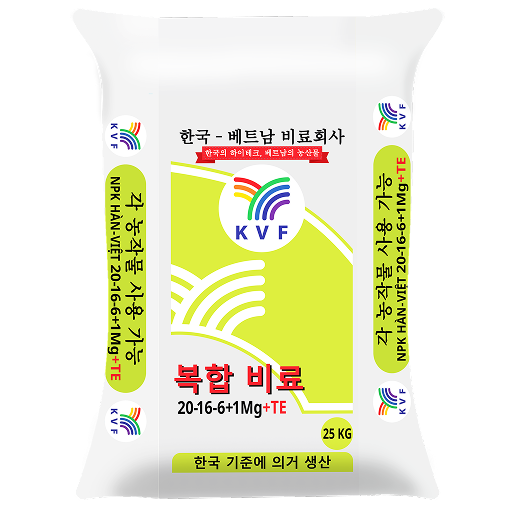 NPK HÀN-VIỆT 20-16-6+1Mg+TE